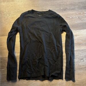 Time and Tru Women's Black Long Sleeve Top